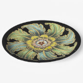 Assiettes En Carton Rosette architecturale antique n° 1 (Angle)