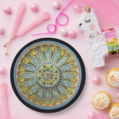 Assiettes En Carton Rosette architecturale antique n° 2 (Fête)