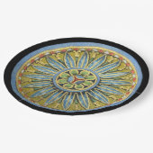 Assiettes En Carton Rosette architecturale antique n° 2 (Angle)