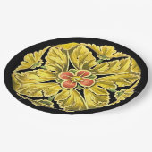 Assiettes En Carton Rosette architecturale antique n° 3 (Angle)