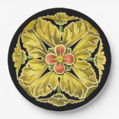 Assiettes En Carton Rosette architecturale antique n° 3 (Devant)