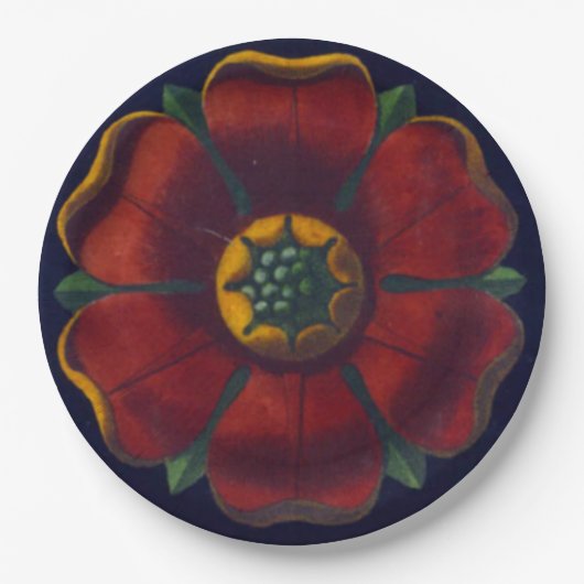 Assiettes En Carton Rosette architecturale n° 1 (Devant)