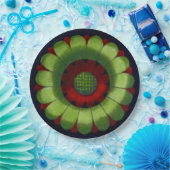 Assiettes En Carton Rosette architecturale n° 2 (Fête)