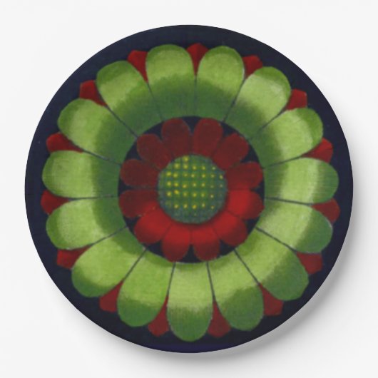 Assiettes En Carton Rosette architecturale n° 2 (Devant)