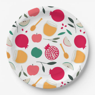 Assiettes En Carton Rosh Hashanah