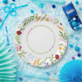 Assiettes En Carton Rosh Hashanah Nouvel An juif Shana Tovah sur WHITE (Fête)