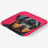 Assiettes En Carton Rottweiler (Angulaire)
