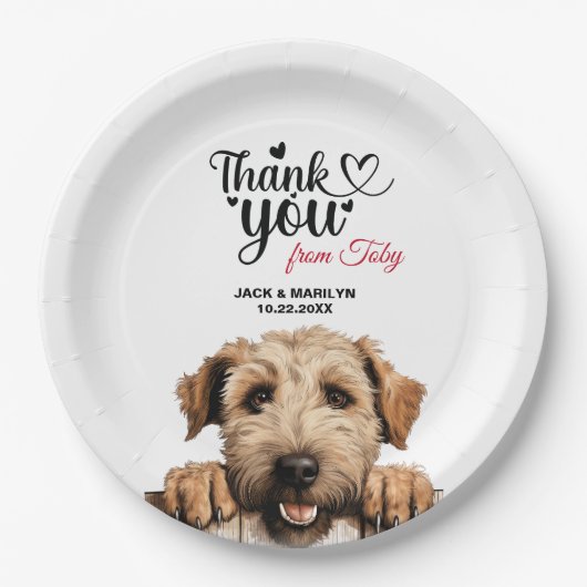 Assiettes En Carton Roue à revêtement doux Terrier (Devant)