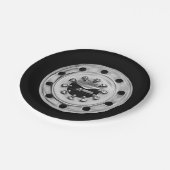 Assiettes En Carton Roue du camion (Angle)