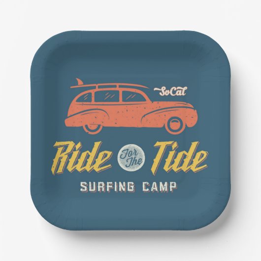 Assiettes En Carton Roue Socal Pour La Marée (Recto)