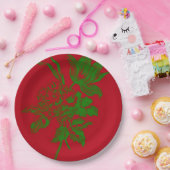 Assiettes En Carton Rouge (Fête)