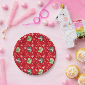 Assiettes En Carton Rouge de fête (Fête)