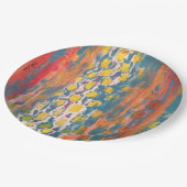 Assiettes En Carton Rouge et Vert (Angle)