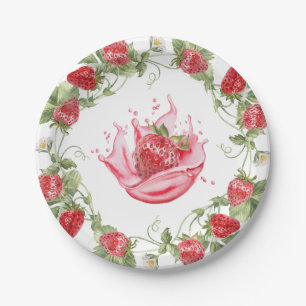 Assiettes En Carton Rouge Fraise