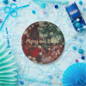 Assiettes En Carton Rouges et or de Noël (Fête)