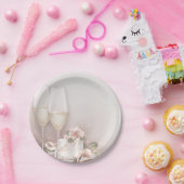 Assiettes En Carton Rougissent Champagne et durcissent (Fête)