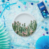 Assiettes En Carton Rougissent le cactus (Fête)