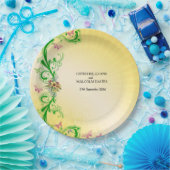 Assiettes En Carton Rouleaux et papillons (Fête)