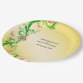 Assiettes En Carton Rouleaux et papillons (Angle)