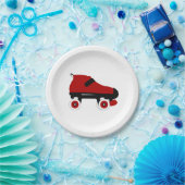 Assiettes En Carton roulette rousse (Fête)