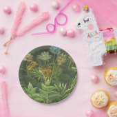 Assiettes En Carton Rousseau Tropical Jungle Lion Peinture (Fête)