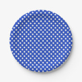 Assiettes En Carton Royal Blue Combination Pois par STaylor (Devant)