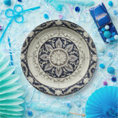 Assiettes En Carton Royal Blue fleur sauvage Floral Mariage en céramiq (Fête)