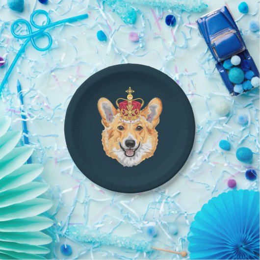 Assiettes En Carton Royal Corgi (Fête)