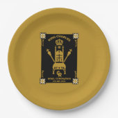 Assiettes En Carton Royal Coronation King Charles III (Devant)