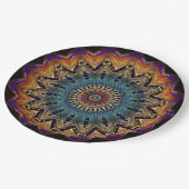 Assiettes En Carton Royal Mandala (Angle)