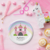 Assiettes En Carton Royal Pink Castle Princess Anniversaire (Fête)