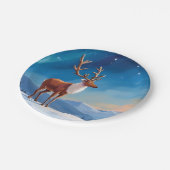 Assiettes En Carton Royal Reindeer | Joyeuses fêtes Joyeux Noël (Angle)