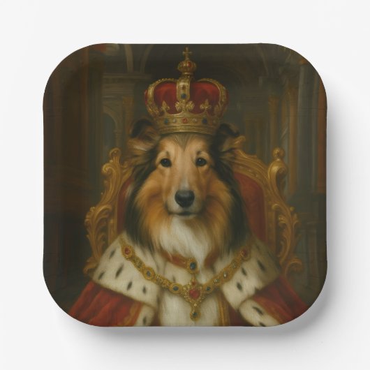 Assiettes En Carton Royal Sheltie (Recto)
