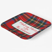 Assiettes En Carton Royal Stewart Red Plaid MAKING MERRY (Angulaire)