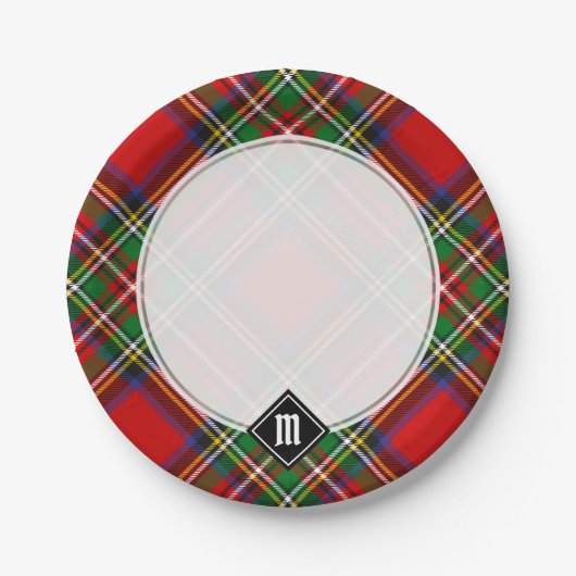 Assiettes En Carton Royal Stewart Tartan (Devant)