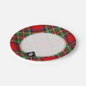 Assiettes En Carton Royal Stewart Tartan (Angle)
