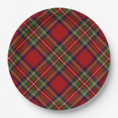 Assiettes En Carton Royal Stewart Tartan Plaid Scottish Motif (Devant)
