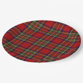 Assiettes En Carton Royal Stewart Tartan Plaid Symétrie Motif  (Angle)