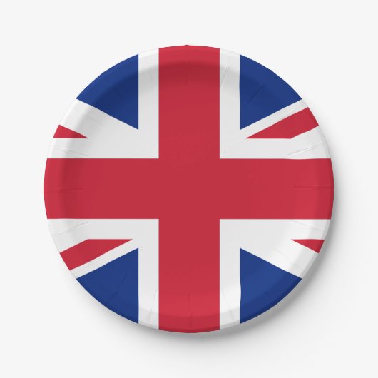 Assiettes En Carton Royaume-Uni (British Flag) (Union Jack) (Royaume-U (Devant)