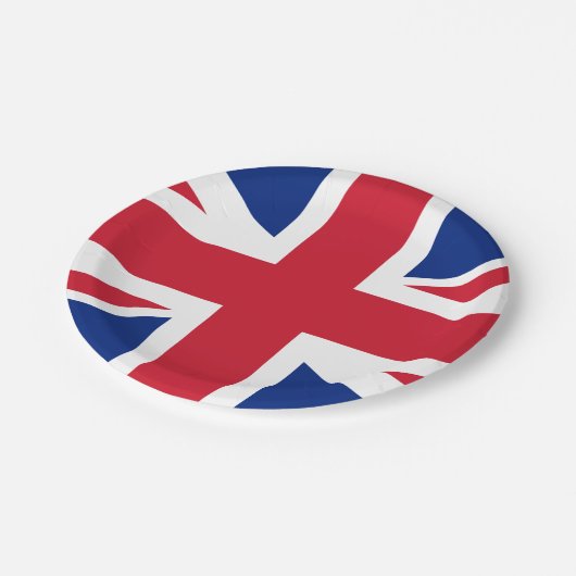 Assiettes En Carton Royaume-Uni (British Flag) (Union Jack) (Royaume-U (Angle)