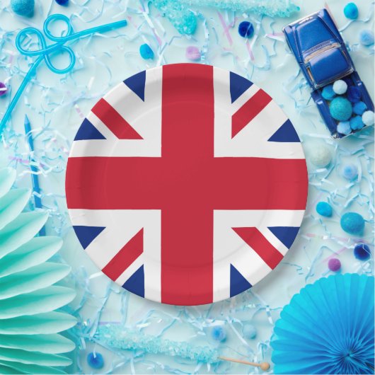 Assiettes En Carton Royaume-Uni Union Jack Drapeau des colonies britan (Fête)