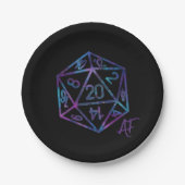 Assiettes En Carton RPG Crit AF | Nebula Imaginaire Tabletop Gamer Dic (Devant)