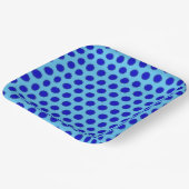 Assiettes En Carton Ruban de fleurs bleues par Kenneth Yoncich (Angulaire)