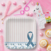 Assiettes En Carton Ruban de sensibilisation au ME/CFS (Fête)