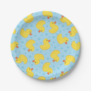 Assiettes En Carton Rubber Ducky 1er Anniversaire Fête Enfants Bébé