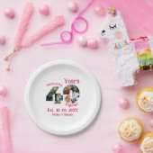 Assiettes En Carton Ruby Red 40th Mariage Anniversary 11 Photo Collage (Fête)