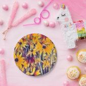 ASSIETTES EN CARTON RUDBECKIAS (Fête)