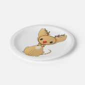 Assiettes En Carton Rudolf Chihuahua (Angle)