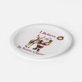 Assiettes En Carton Rudolf le renne rouge (Angle)