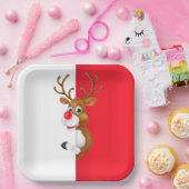 Assiettes En Carton Rudolph (Fête)